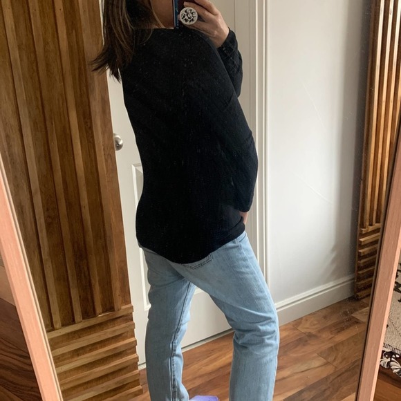 Vince Dolman Sleeve Wool Wide Neck Sweater. S - Picture 9 of 10